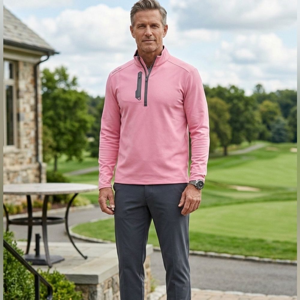 RLX Ralph Lauren All Gender Golf Luxury Jersey Pink Jacket S